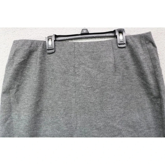 J.Jill Stretch Gray Skirt-Size Large-Pull On-Back Slit - Picture 6 of 7